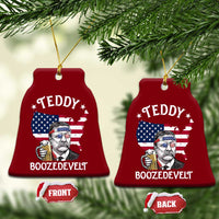 Teddy Boozedevelt Theodore Roosevelt Ceramic Ornament 4th Of July American Flag
