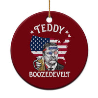 Teddy Boozedevelt Theodore Roosevelt Ceramic Ornament 4th Of July American Flag