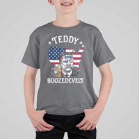Teddy Boozedevelt Theodore Roosevelt T Shirt For Kid 4th Of July American Flag