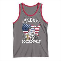Teddy Boozedevelt Theodore Roosevelt Tank Top 4th Of July American Flag