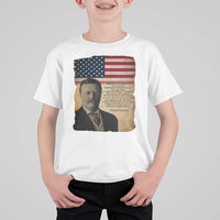 Theodore Roosevelt Quote T Shirt For Kid American President History