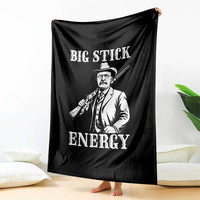 Funny Teddy Roosevelt Throw Blanket Big Stick Energy President