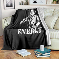 Funny Teddy Roosevelt Throw Blanket Big Stick Energy President