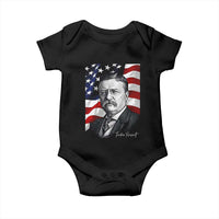 Theodore Roosevelt Patriotic American Flag President Baby Onesie