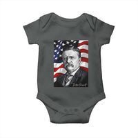 Theodore Roosevelt Patriotic American Flag President Baby Onesie