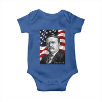 Theodore Roosevelt Patriotic American Flag President Baby Onesie