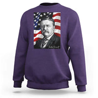 Theodore Roosevelt Patriotic American Flag President Sweatshirt