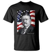 Theodore Roosevelt Patriotic American Flag President T Shirt