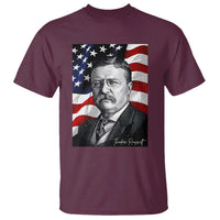 Theodore Roosevelt Patriotic American Flag President T Shirt