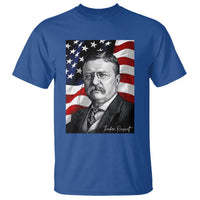 Theodore Roosevelt Patriotic American Flag President T Shirt