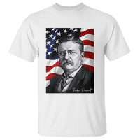Theodore Roosevelt Patriotic American Flag President T Shirt