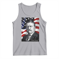 Theodore Roosevelt Patriotic American Flag President Tank Top