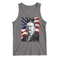 Theodore Roosevelt Patriotic American Flag President Tank Top