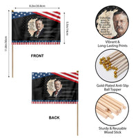 Theodore Roosevelt Quote Patriotic Handheld Flag American History Presidents Day