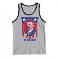 Theodore Roosevelt Patriotic American Flag Tank Top Big Stick Energy President