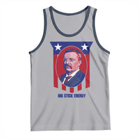Theodore Roosevelt Patriotic American Flag Tank Top Big Stick Energy President