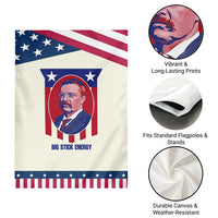 Theodore Roosevelt Patriotic American Flag Garden Flag Big Stick Energy President