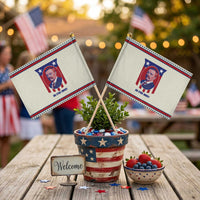 Theodore Roosevelt American Flag Patriotic Handheld Flag Big Stick Energy President