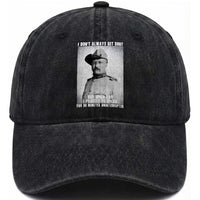 Theodore Roosevelt Quote Washed Cotton Baseball Cap I Don't Always Get Shot But When I Do