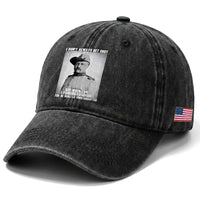 Theodore Roosevelt Quote Washed Cotton Baseball Cap I Don't Always Get Shot But When I Do