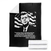 Theodore Roosevelt Quote Throw Blanket Patriotic American Flag Presidents Day