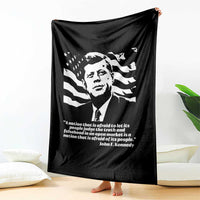 Theodore Roosevelt Quote Throw Blanket Patriotic American Flag Presidents Day