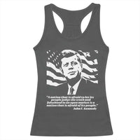 Theodore Roosevelt Quote Racerback Tank Top Patriotic American Flag Presidents Day