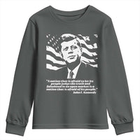Theodore Roosevelt Quote Youth Sweatshirt Patriotic American Flag Presidents Day