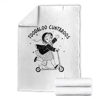 Toodaloo Cuntaroos Throw Blanket Funny Roller Girl Sarcastic