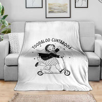 Toodaloo Cuntaroos Throw Blanket Funny Roller Girl Sarcastic