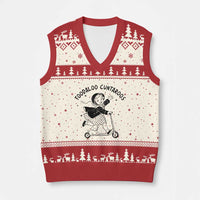 Toodaloo Cuntaroos V-Neck Knit Sweater Vest Funny Roller Girl Sarcastic