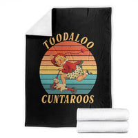Toodaloo Cuntaroos Throw Blanket Funny Sarcastic Goodbye Humor