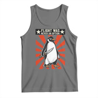 Flight was Never an Option Tank Top Funny Penguin Knife Sarcastic