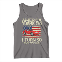 America Turns 250 I Turn 50 1976 50th Birthday Tank Top Sports Car Retro Americana
