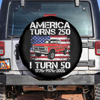 America Turns 250 I Turn 50 1976 50th Birthday Spare Tire Cover Vintage Classic Original American Old Pickup Truck