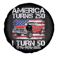 America Turns 250 I Turn 50 1976 50th Birthday Spare Tire Cover Vintage Classic Original American Old Pickup Truck