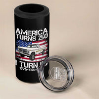 America Turns 250 I Turn 50 1976 50th Birthday 4 in 1 Can Cooler Tumbler Vintage Classic Original American Old Pickup Truck