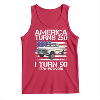 America Turns 250 I Turn 50 1976 50th Birthday Tank Top Vintage Classic Original American Old Pickup Truck