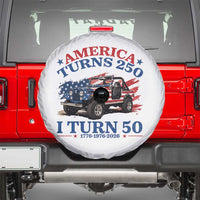 America Turns 250 I Turn 50 1976 50th Birthday Spare Tire Cover Compact Classic Off-road SUV