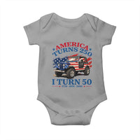 America Turns 250 I Turn 50 1976 50th Birthday Baby Onesie Compact Classic Off-road SUV