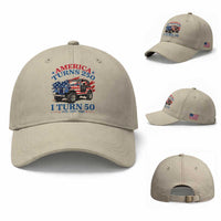 America Turns 250 I Turn 50 1976 50th Birthday Baseball Cap Compact Classic Off-road SUV