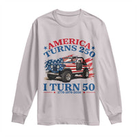 America Turns 250 I Turn 50 1976 50th Birthday Long Sleeve Shirt Compact Classic Off-road SUV