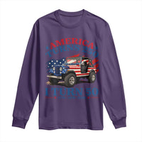 America Turns 250 I Turn 50 1976 50th Birthday Long Sleeve Shirt Compact Classic Off-road SUV