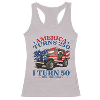 America Turns 250 I Turn 50 1976 50th Birthday Racerback Tank Top Compact Classic Off-road SUV