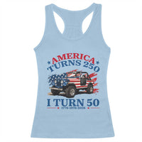 America Turns 250 I Turn 50 1976 50th Birthday Racerback Tank Top Compact Classic Off-road SUV