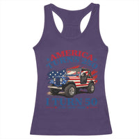 America Turns 250 I Turn 50 1976 50th Birthday Racerback Tank Top Compact Classic Off-road SUV