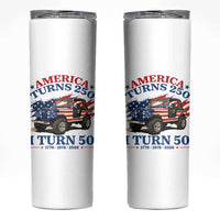America Turns 250 I Turn 50 1976 50th Birthday Skinny Tumbler Compact Classic Off-road SUV