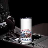 America Turns 250 I Turn 50 1976 50th Birthday Skinny Tumbler Compact Classic Off-road SUV
