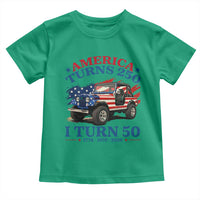 America Turns 250 I Turn 50 1976 50th Birthday Toddler T Shirt Compact Classic Off-road SUV