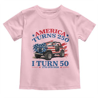 America Turns 250 I Turn 50 1976 50th Birthday Toddler T Shirt Compact Classic Off-road SUV